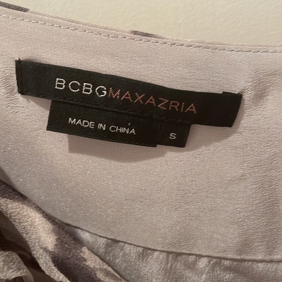 Bcbg max azria handkerchief cami blouses small cheetah leopard beaded top - Picture 5 of 6